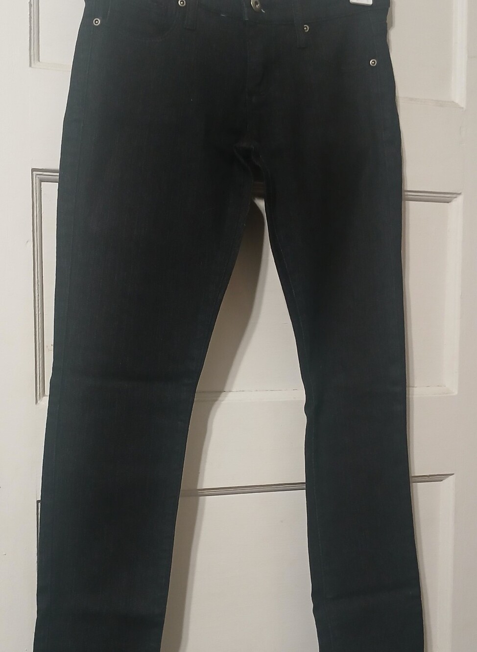Womens Slim Straight Jeans - Black